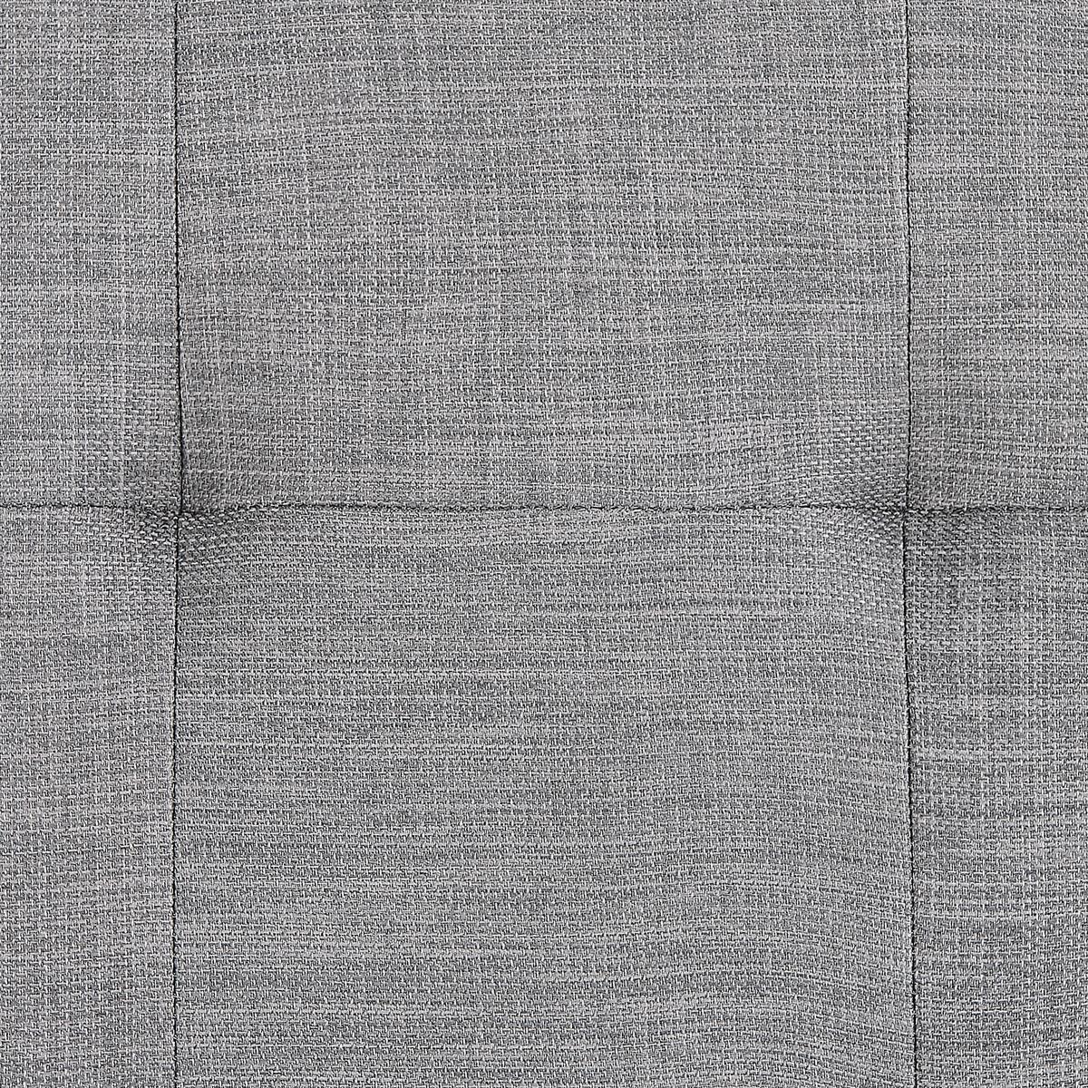 POLSTERBETT 160/200cm Grau Lille - Grau, Textil (160/200cm) - Beliani