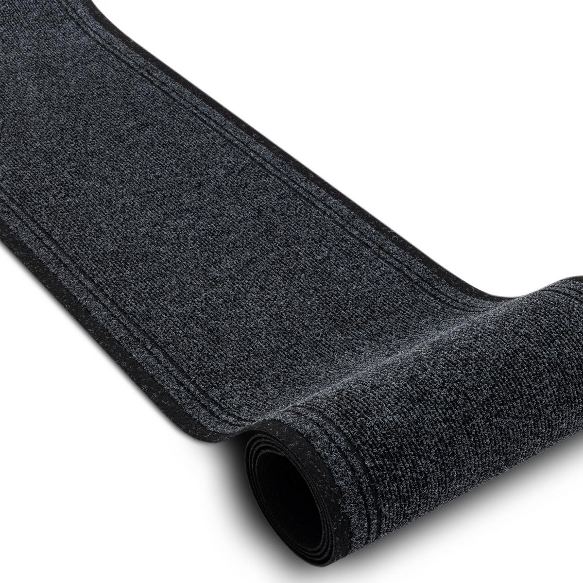 LÄUFER MALAGA anthrazit 80/240 cm - Anthrazit, Textil (80/240cm) - rugsX
