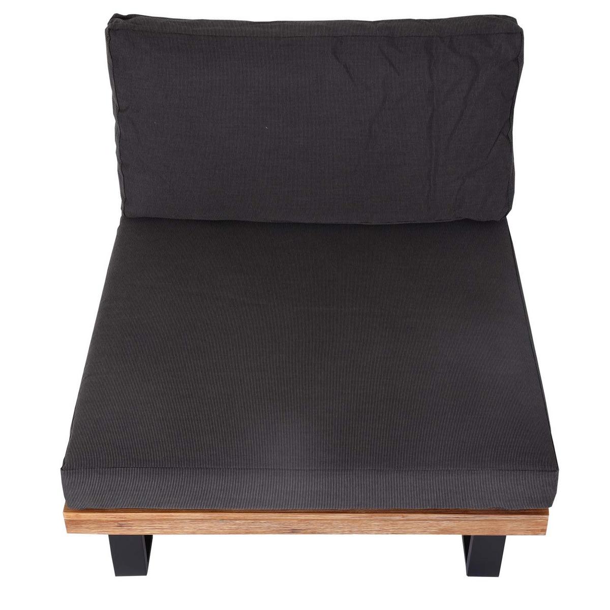LOUNGE-SESSEL Schwarz, Beige, Anthrazit - Beige/Anthrazit, Holz (82/75/82cm) - MCW