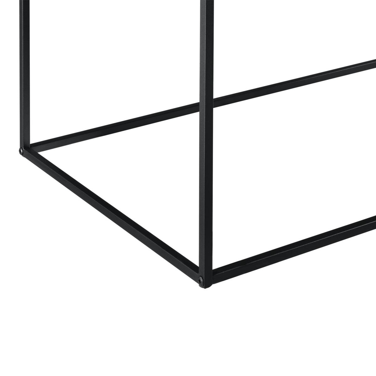 KONSOLENTISCH Russafa - Schwarz, Metall (55/55/50cm) - [en.casa]