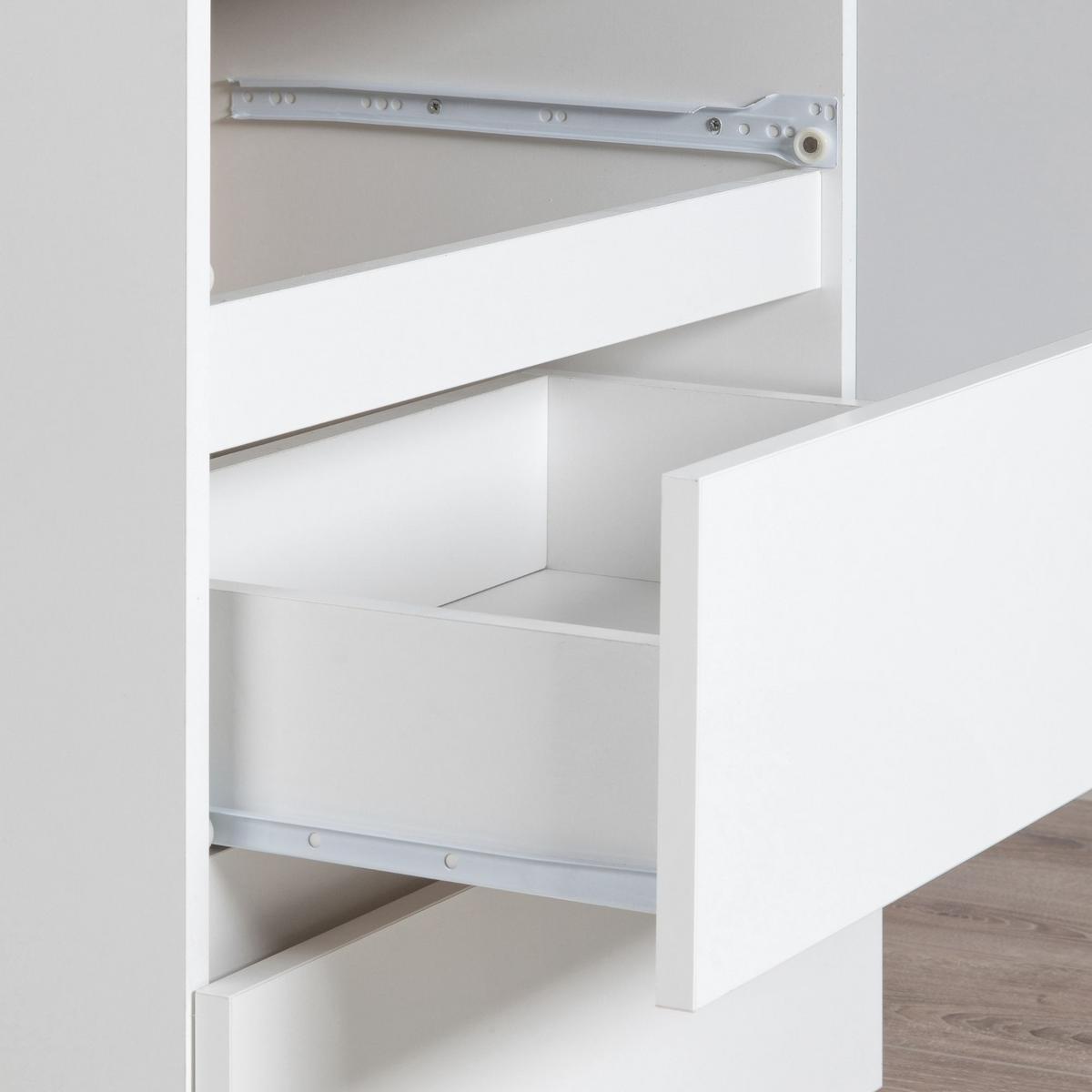 SCHREIBTISCH Weiß 77/90/50 - Weiß, Holzwerkstoff (124/85/77cm) - RAUMHIRSCH FURNITURE