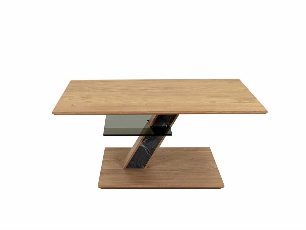 COUCHTISCH höhenverstellbar Cody 100x47x60 Massivholzfurnier Wildeiche - Wildeiche/Grau, Holz (100/60/60cm) - 58aufmkessel