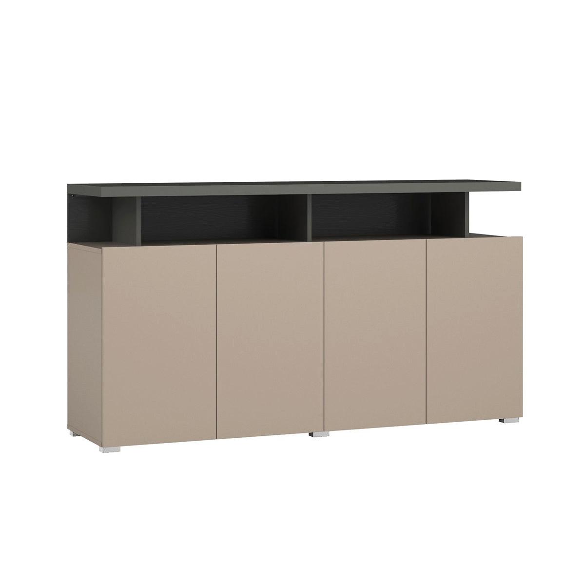 SIDEBOARD Opio Taupe und Anthrazit - Taupe, Holzwerkstoff (152.5/84/40cm) - Petits-meubles