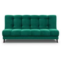 3-SITZER Schlafsofa Nancy grün - Dunkelgrün, Holz/Textil (220/89/93cm) - Beautysofa
