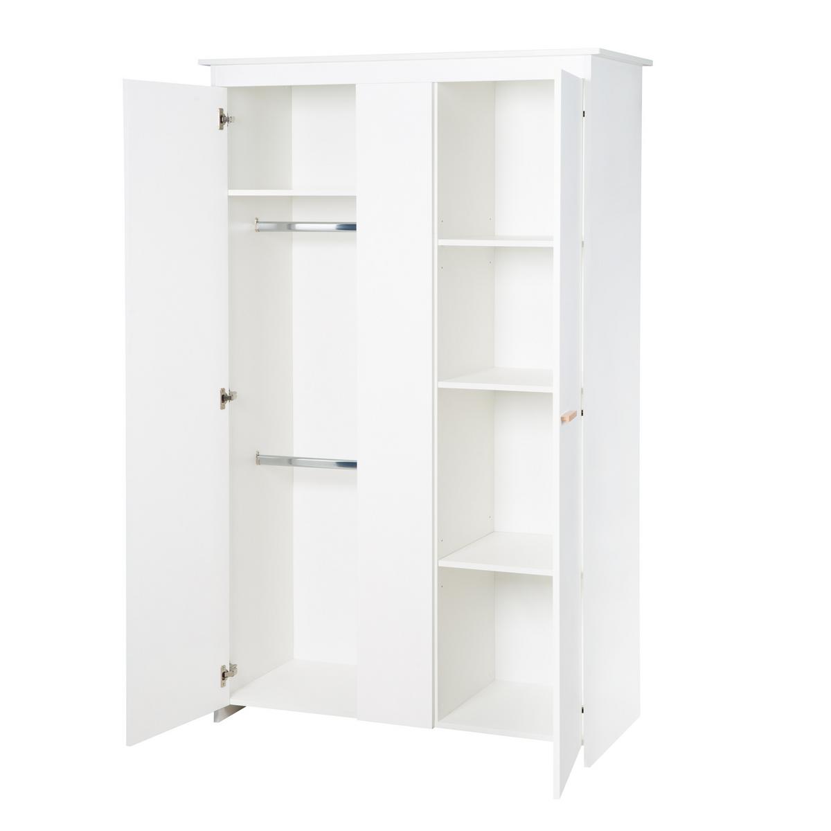 BABYZIMMER-SET Lilo 3-teilig - Weiß, Holzwerkstoff (117.5/190/144cm) - Roba