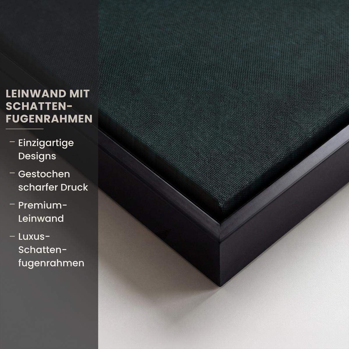 LEINWAND Bilder mit Rahmen - Kräuter - Gewürze - Löffel - 90x60 - Currygelb, Textil (90/60cm) - MuchoWow