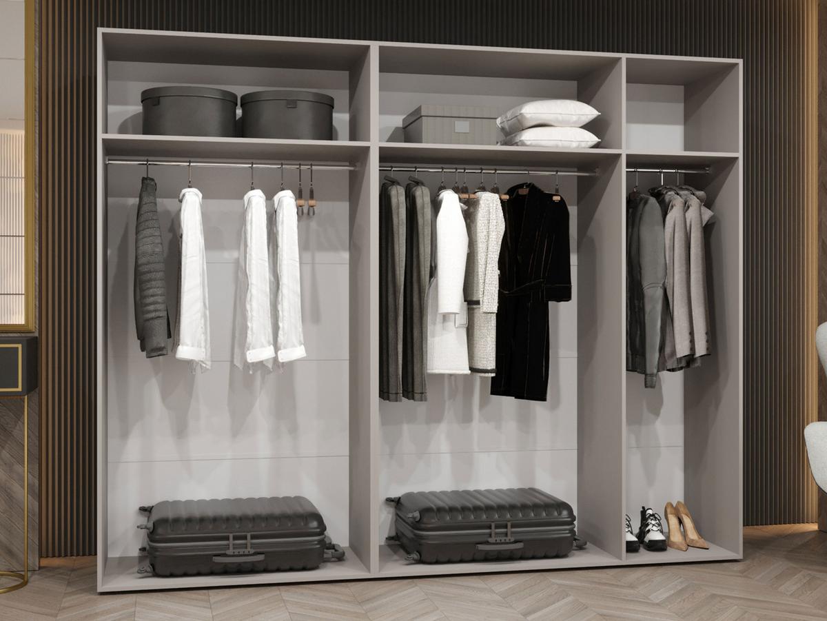 DREHTÜRENSCHRANK Malaga 250 - Eiche Artisan, Holzwerkstoff (250/202/52cm) - MIRJAN24