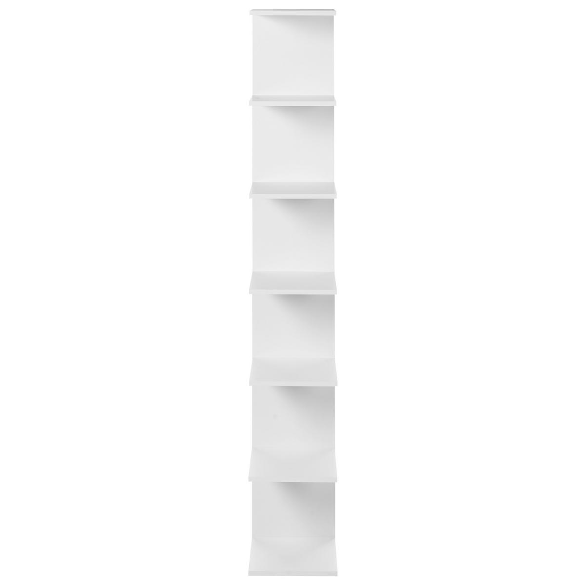 WANDREGAL 190 cm Weiß Eston - Weiß, Holzwerkstoff (30/190/28cm) - Beliani