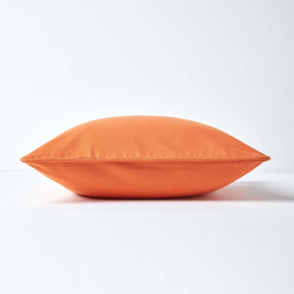 KISSENHÜLLE terracotta 45/45 cm, 100% Baumwolle - Terracotta, Textil (45/45cm) - Homescapes