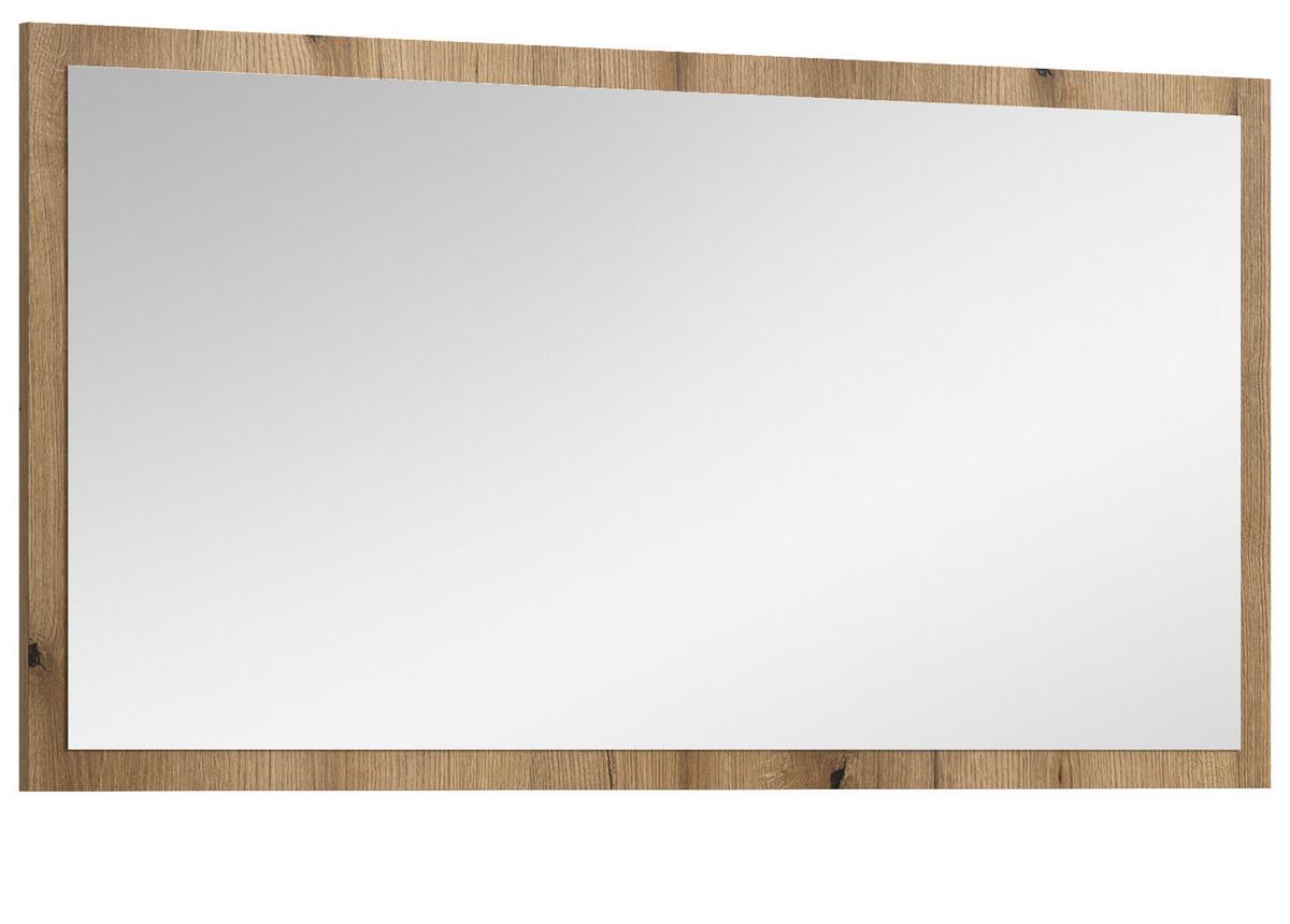 WANDSPIEGEL 106 x 55 cm, Garderobenspiegel mit Rahmen - Eiche Artisan, Glas/Holzwerkstoff (106/55/2cm) - Inn.Furn