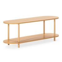 TV-ELEMENT Montana 2 Regalböden Eiche-Optik - Eichefarben, Holzwerkstoff (130/45/38cm) - VS Venta-stock