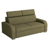 SOFA Oslo 3 - Silberfarben/Grün, Holz/Kunststoff (200/85/100cm) - MIRJAN24