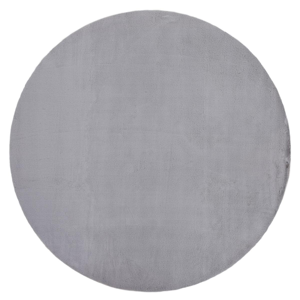 TEPPICH Bunny 120 cm - Grau, Textil (120/120cm) - rugsX