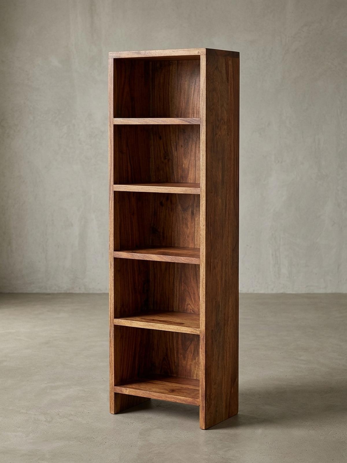CD-REGAL Massivholz Pflegeleicht 90cm, Braun 30x17x90 cm - Braun, Holz (30/90/17cm) - KADIMA DESIGN
