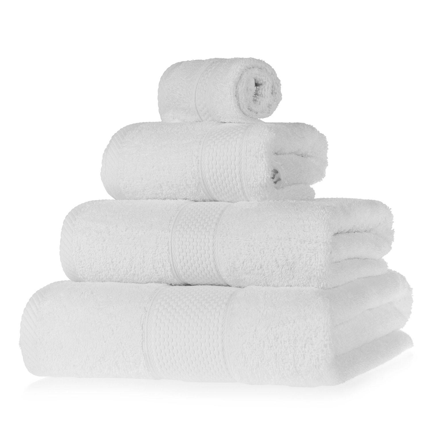 FROTTIERSET Essential 4-teilig weiß - Weiß, Textil (100/150cm) - Homescapes