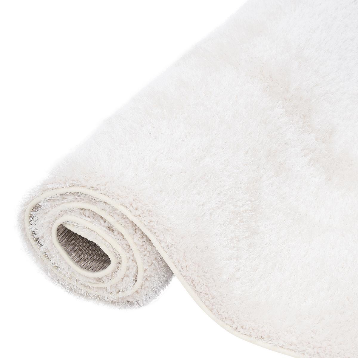 HOCHFLOR SHAGGY TEPPICH LUXUS FEELING MIX - Weiß, Textil (80/160cm) - Snapstyle