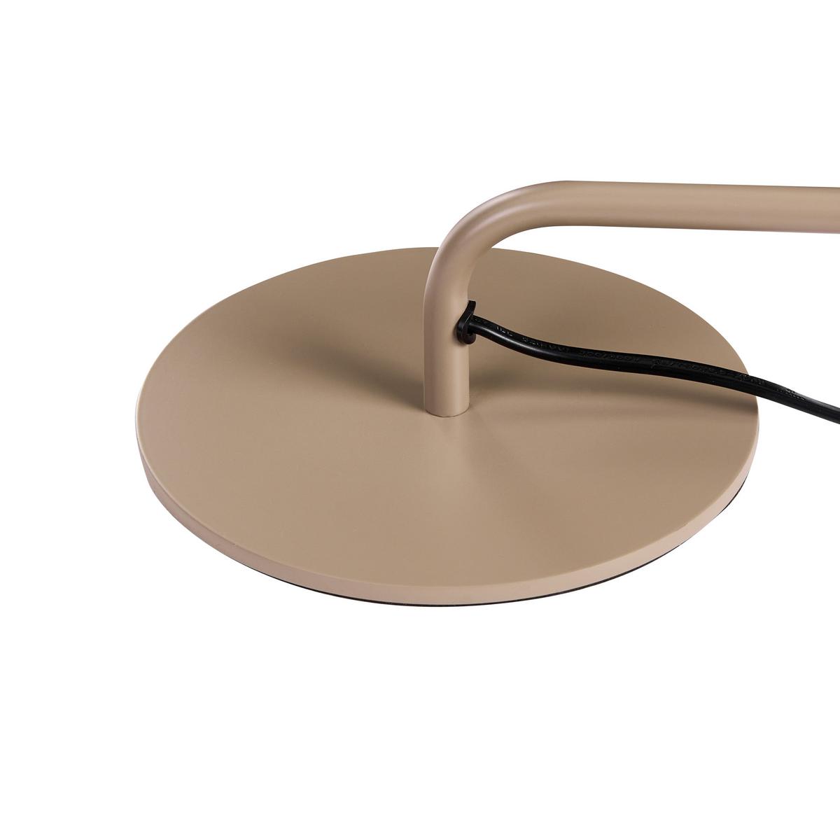 SCHREIBTISCHLAMPE Metall Beige Rimava - Beige, Metall (17/17/51cm) - Beliani