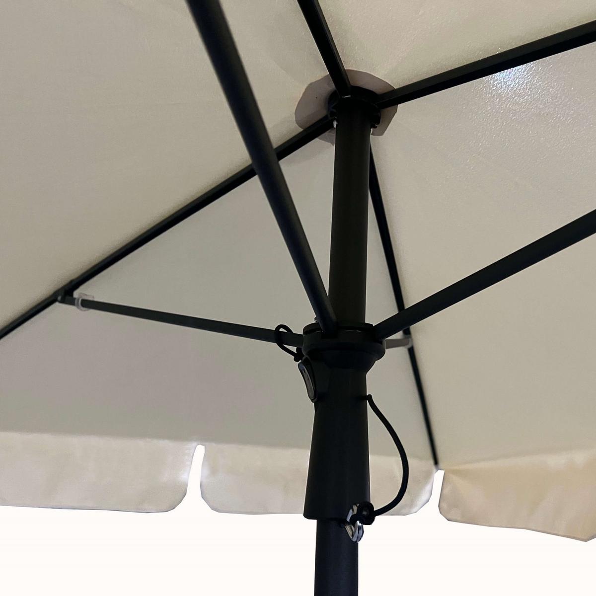 GARTENSCHIRM Beige 125/235/200 - Beige, Textil/Metall (123/200cm) - RAUMHIRSCH FURNITURE