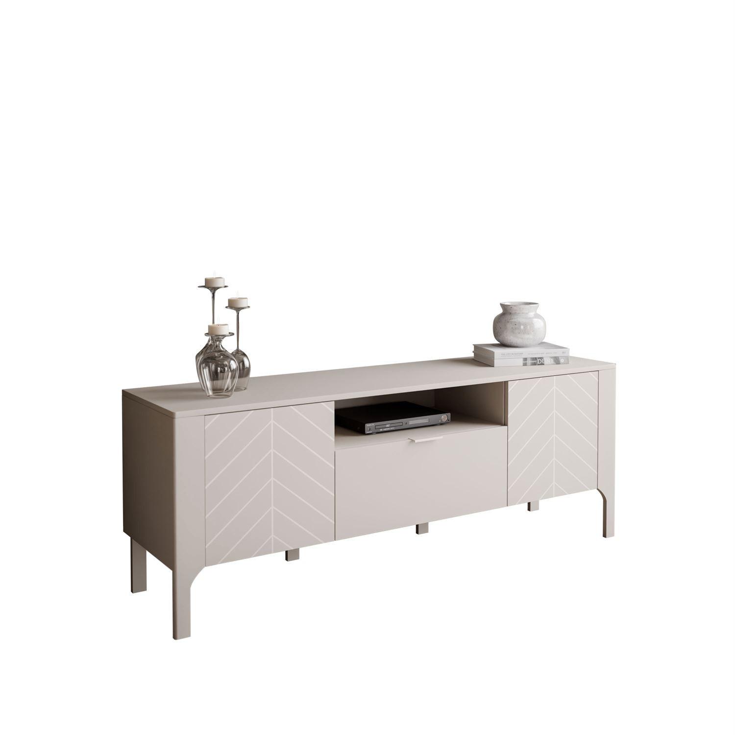 TV-SCHRANK LUMI mit Schublade 160 cm, Kaschmir - Kaschmir, Holzwerkstoff (160/57/41cm) - Lookway