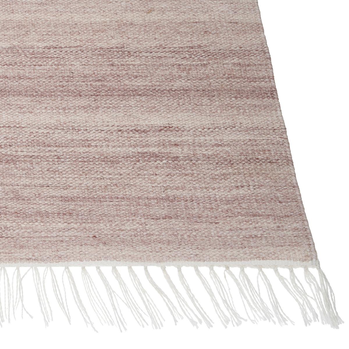 TEPPICH geflochten Malhia 150/80 cm - Rot, Kunststoff (80/150cm) - Beliani
