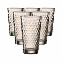 LONGDRINKGLÄSER Favo Braun 400 ml 6er Set - Braun, Glas (0.4L) - Ritzenhoff Breker