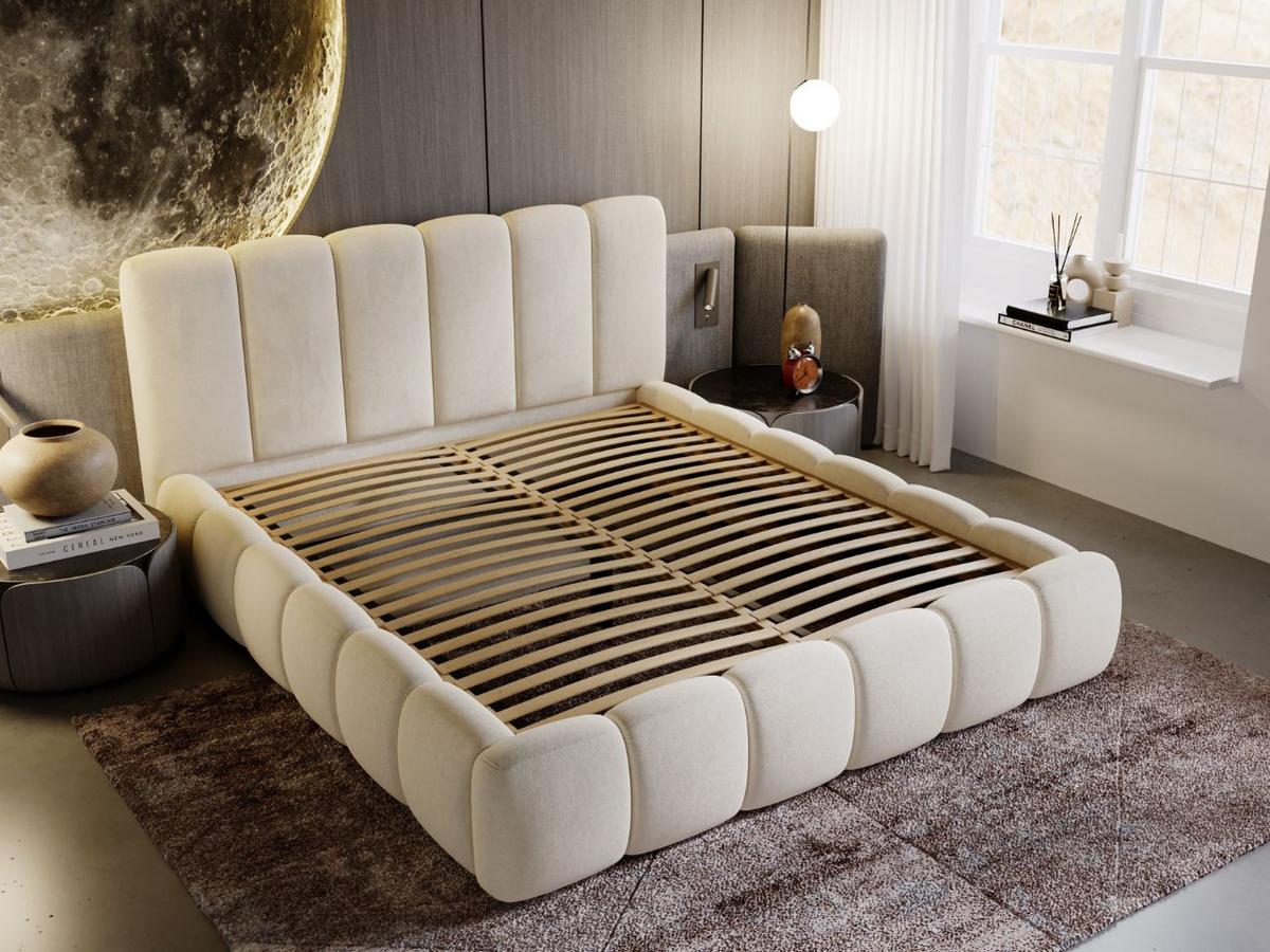 POLSTERBETT Cloud 180x200 Beige - Beige, Textil (180/200cm) - Graingold