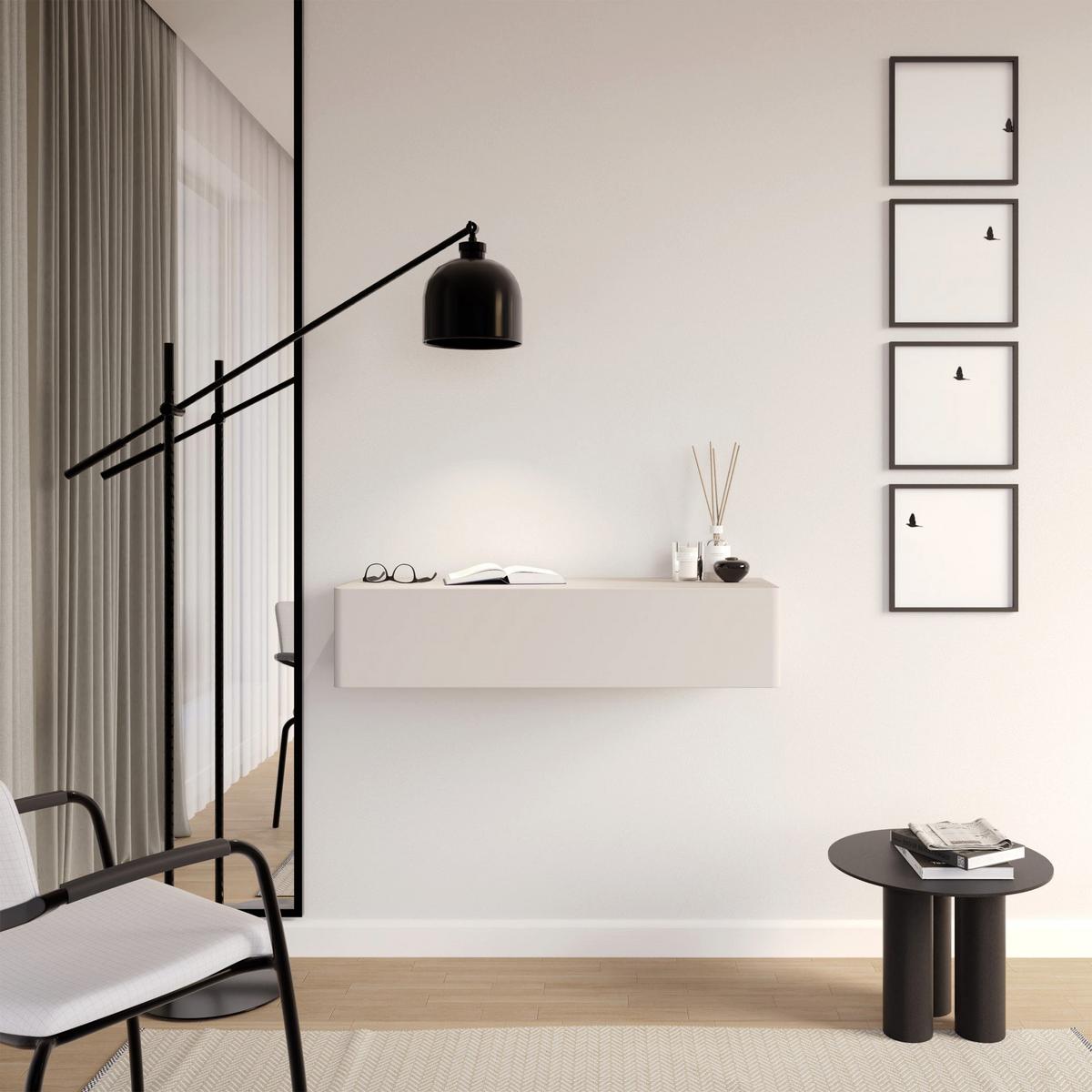 WANDKONSOLE Olio KASCHMIR 90 CM - Kaschmir, Holzwerkstoff (90/17/39.6cm) - Selsey