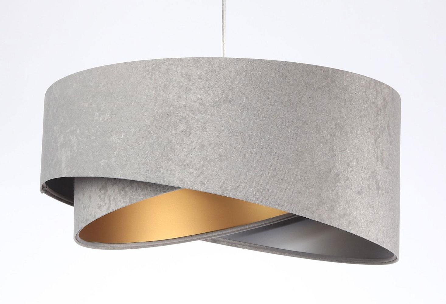 HÄNGELEUCHTE Grau 50/23 cm - Goldfarben, Kunststoff (50/1/23cm) - ONZENO