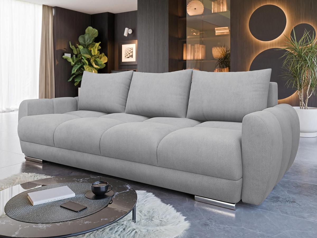 SCHLAFSOFA Logo 3 - Silberfarben, Holz/Kunststoff (234/89/97cm) - MIRJAN24