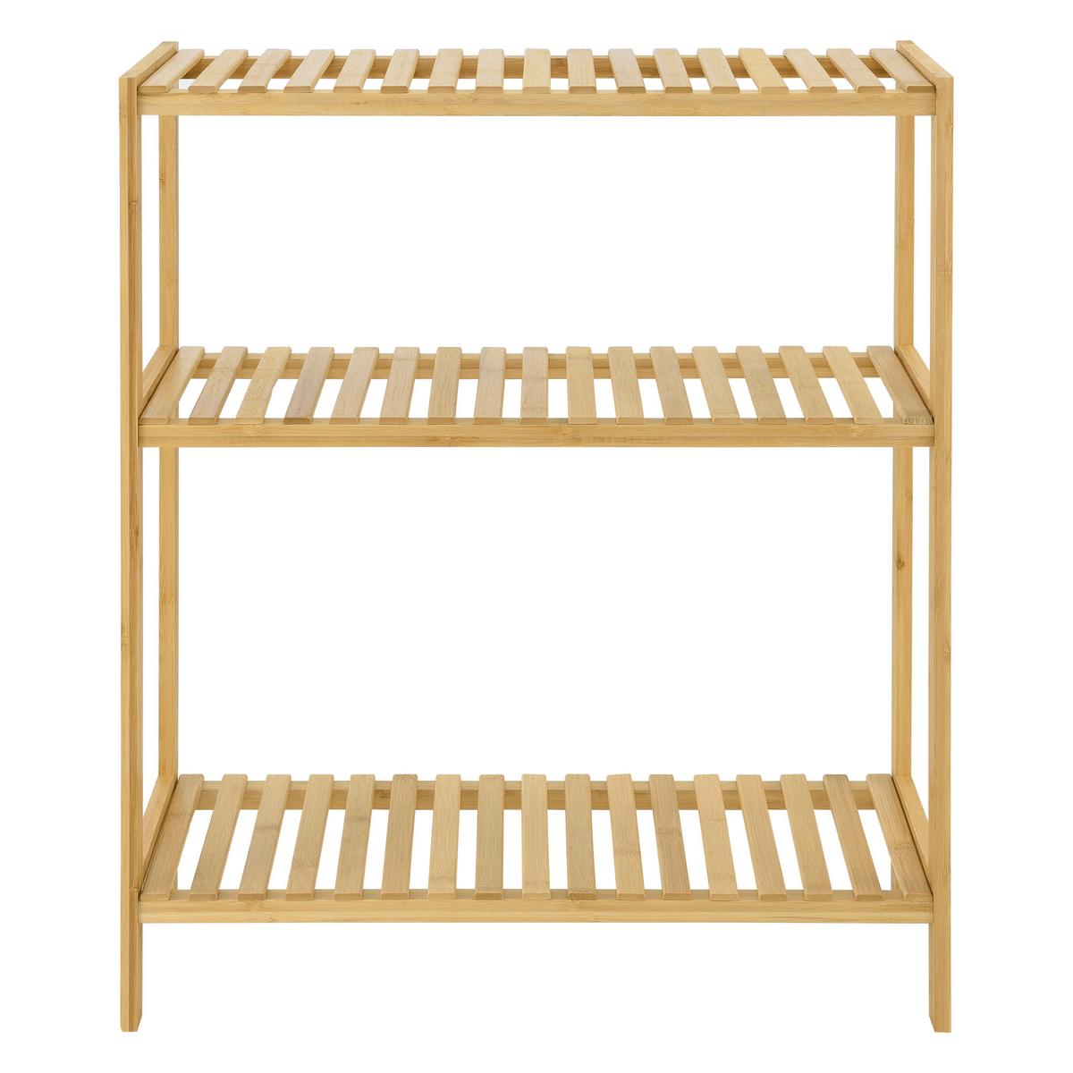 BADEZIMMERREGAL Nyköping - Naturfarben, Holz (58/66/26cm) - [en.casa]