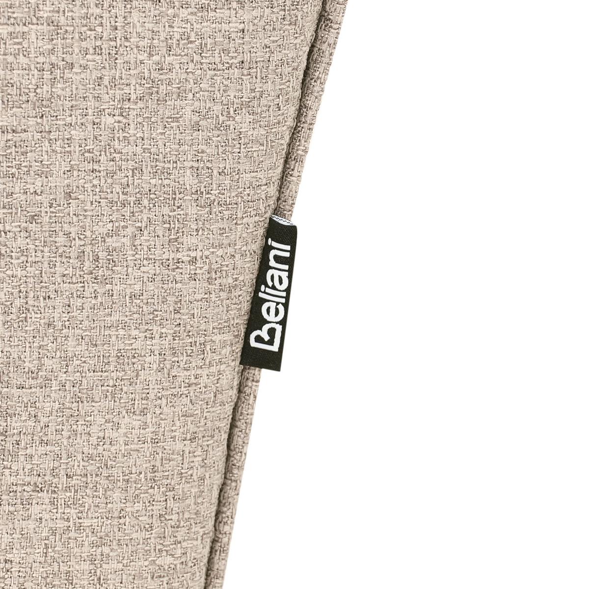 CHAISELONGUE Stoff Hellbraun Nantilly - Hellbraun/Schwarz, Textil (175/76/69cm) - Beliani