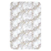 WC-VORLEGER Weiß - Gold - Marmor - Grau WC Teppich 40x60 cm - Weiß, Textil (40/1cm) - OnlyWow