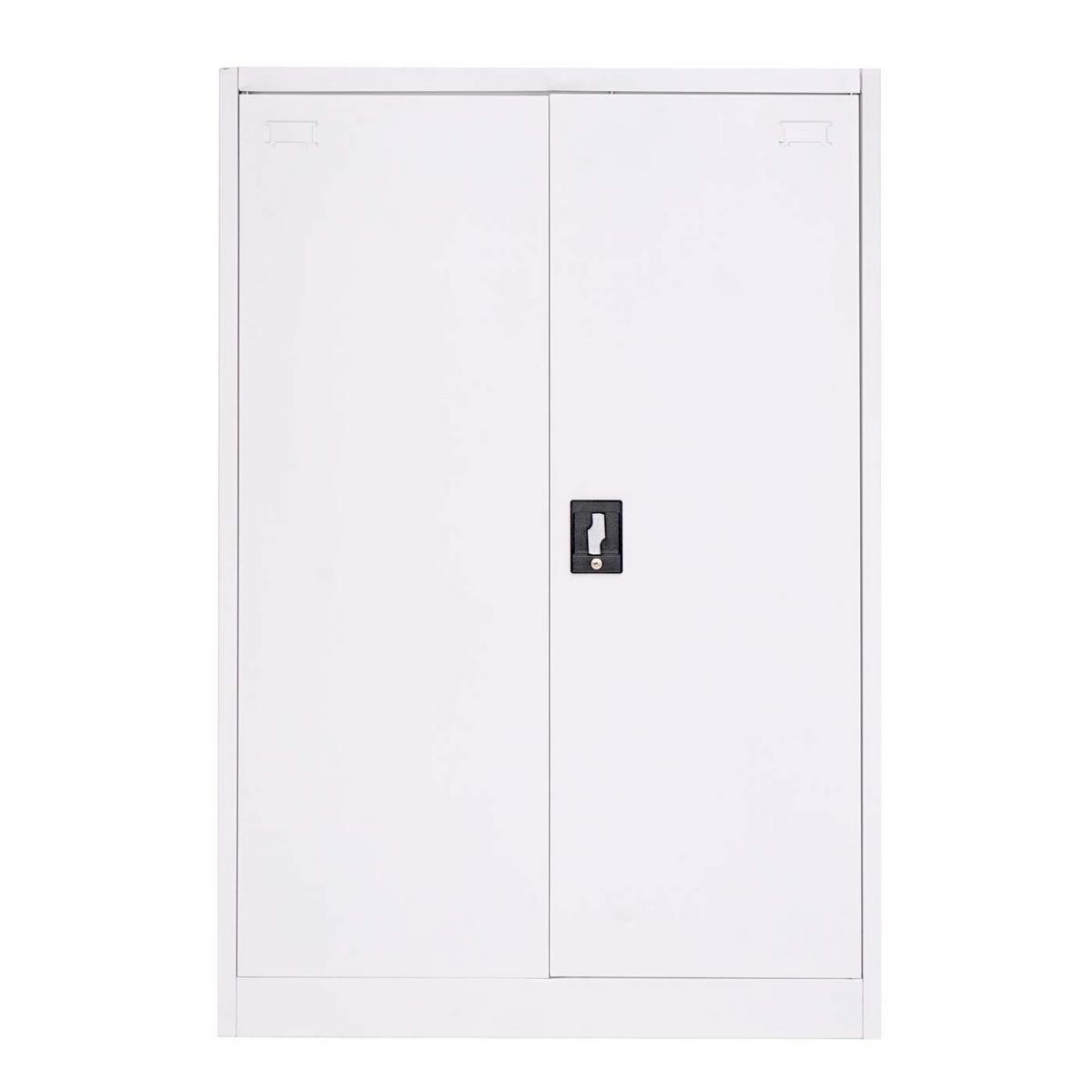 AKTENSCHRANK Weiß - Weiß, Metall (90/140/40cm) - MCW