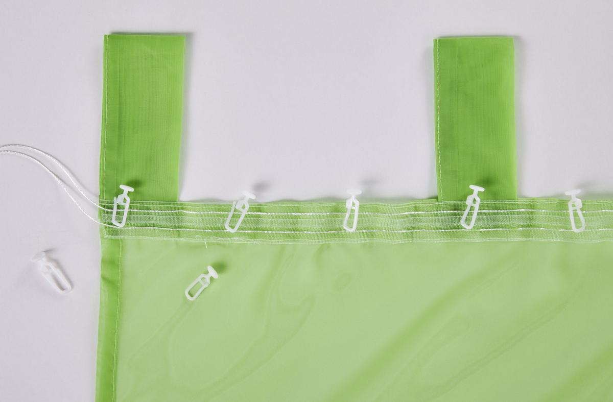 SCHLAUFENGARDINEN Voile 2er Set 225x140 cm Weiß - Weiß, Textil (140/225cm) - Gardinenbox.eu