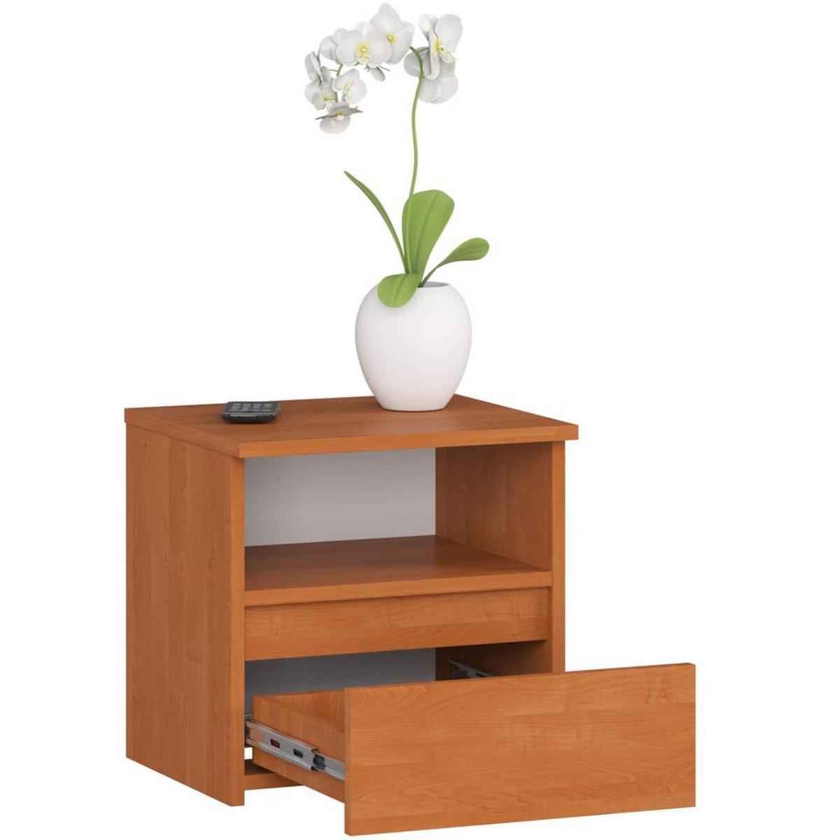 NACHTTISCH Erlefarben 40/40/35 - Erlefarben, Holzwerkstoff (40/40/35cm) - RAUMHIRSCH FURNITURE