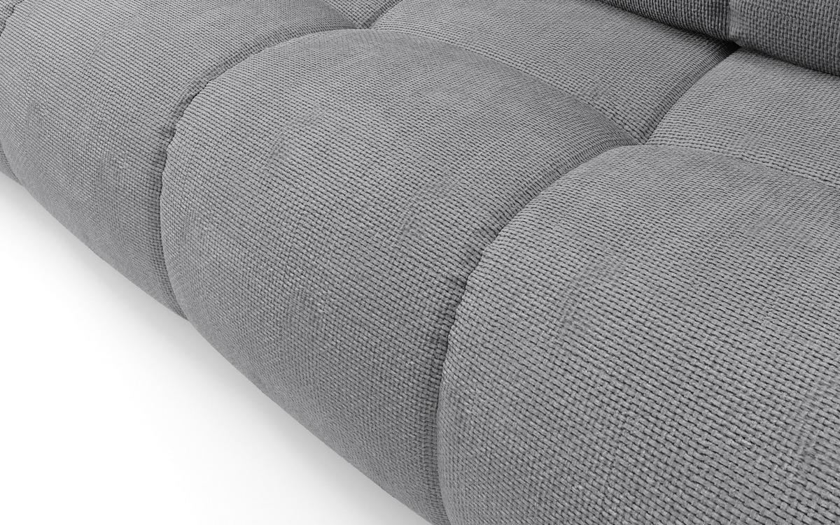BETTSOFA DUCA Grau Jersey- Stoff mit Schlaffunktion - Grau, Holz (259/90/99cm) - MASSENO
