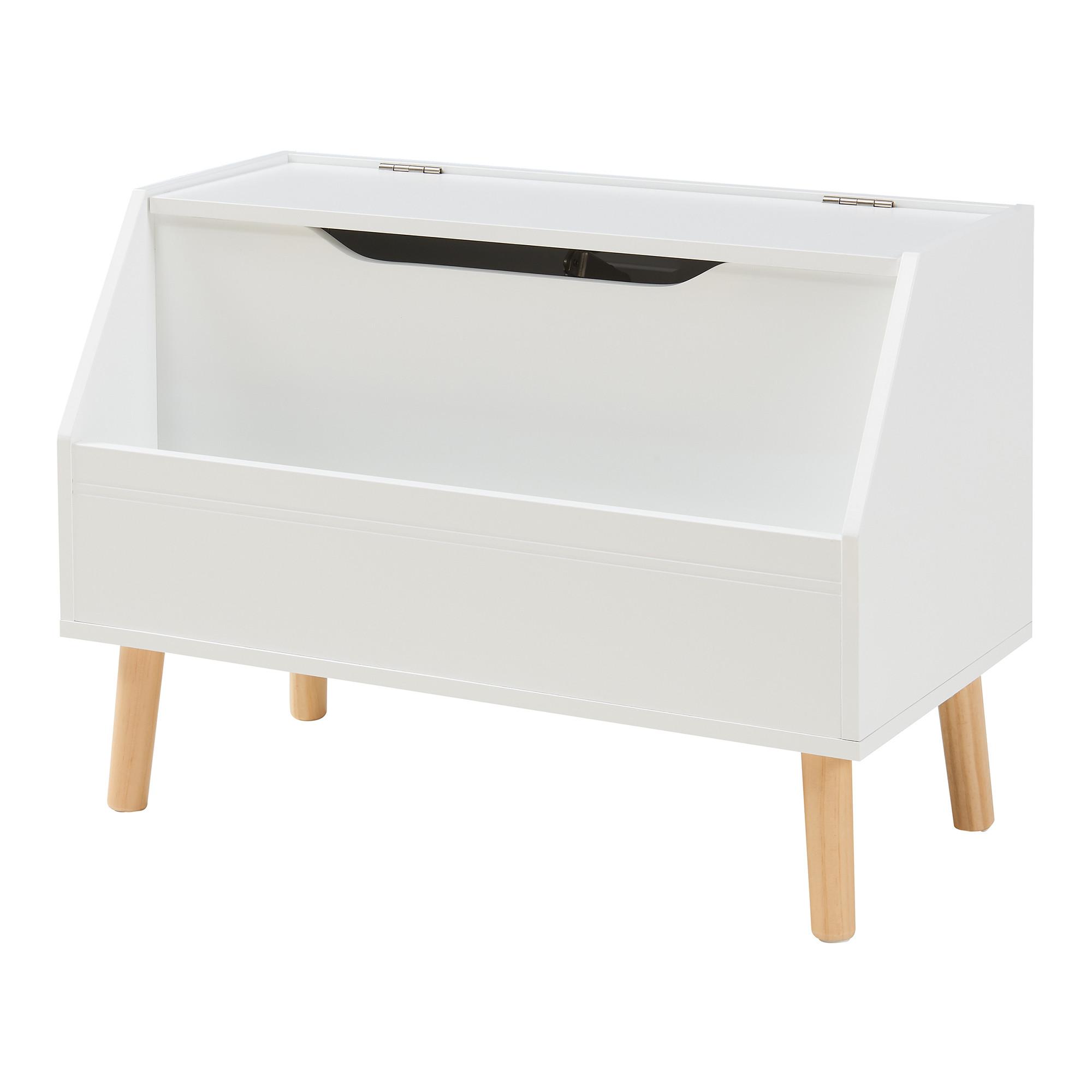 SPIELZEUGKISTE Aavanrar - Weiß, Holzwerkstoff (60/30cm) - [en.casa]