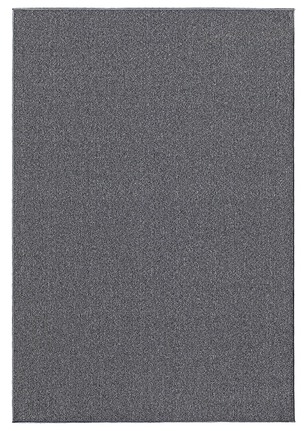 TEPPICH Niederflor Uni COLFOSCO Polypropylen Beige 133 x 133 cm - Anthrazit, Textil (133/170cm) - KADIMA DESIGN