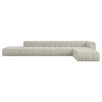 ECKSOFA modulares Sofa Zuvon-L3 - 478x177x70 cm Creme - Hellgrau/Creme, Holzwerkstoff/Textil (478/177cm) - ALTDECOR