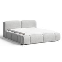 POLSTERBETT Aubi 140x200 Grau - Grau, Textil (140/200cm) - Graingold