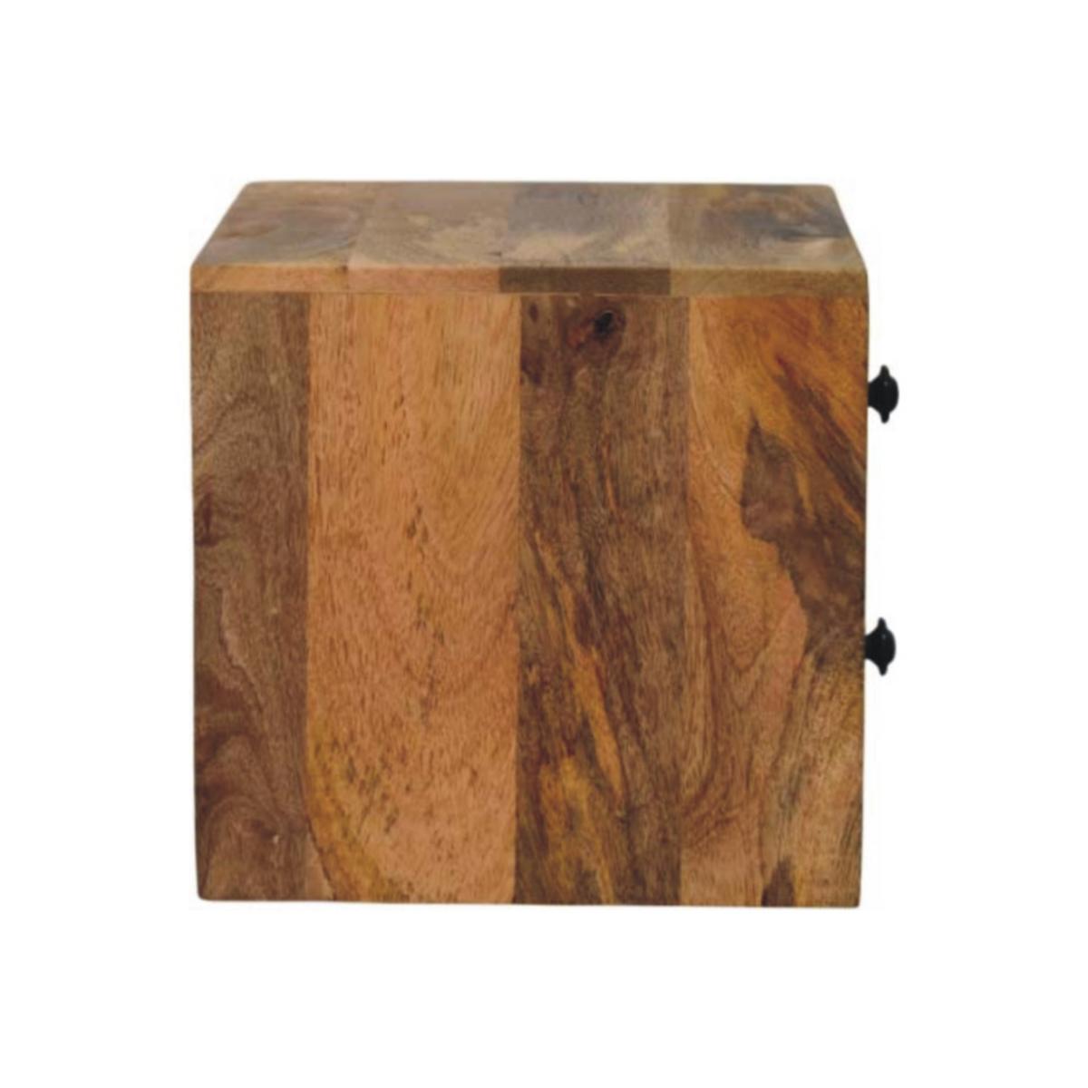 NACHTTISCH mit warmem Eichenoptik-Finish, 2 Schubladen, mangobraun - Braun, Holz (30/24/25cm) - Artisan Furniture