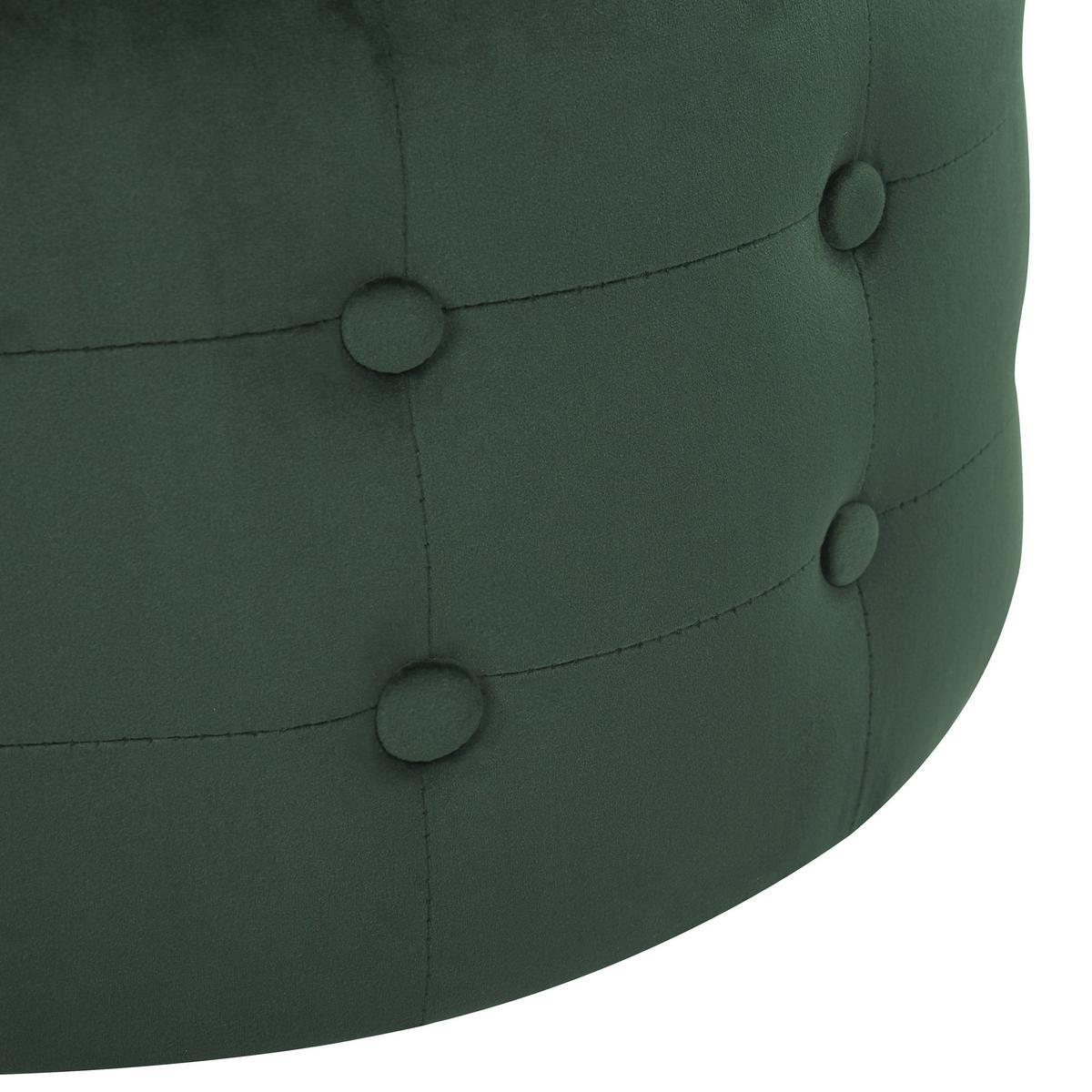 POUF Tampa 55/55/30 cm - Grün, Textil (55/30/55cm) - Beliani