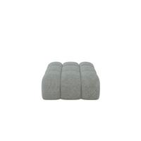 POUF OLEA-PUF 91x87x44 cm Grün Velours Modular Sitzhocker - Schwarz/Mintgrün, Holzwerkstoff/Kunststoff (91/44/87cm) - ALTDECOR