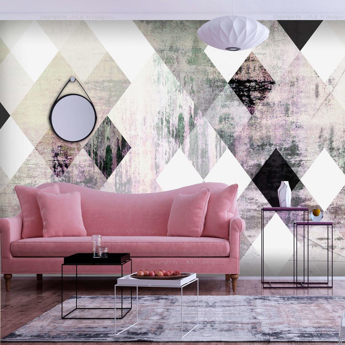 VLIESTAPETE 400/280 cm - Pink/Weiß, Textil (400/1cm) - KUNSTLOFT