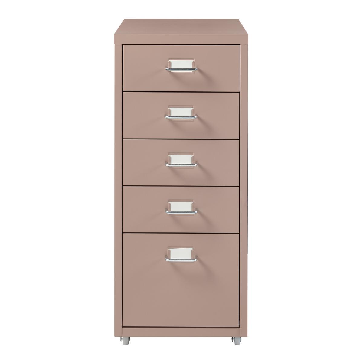 ROLLCONTAINER Kökar - Hellbraun, Metall (28/69/41cm) - [en.casa]