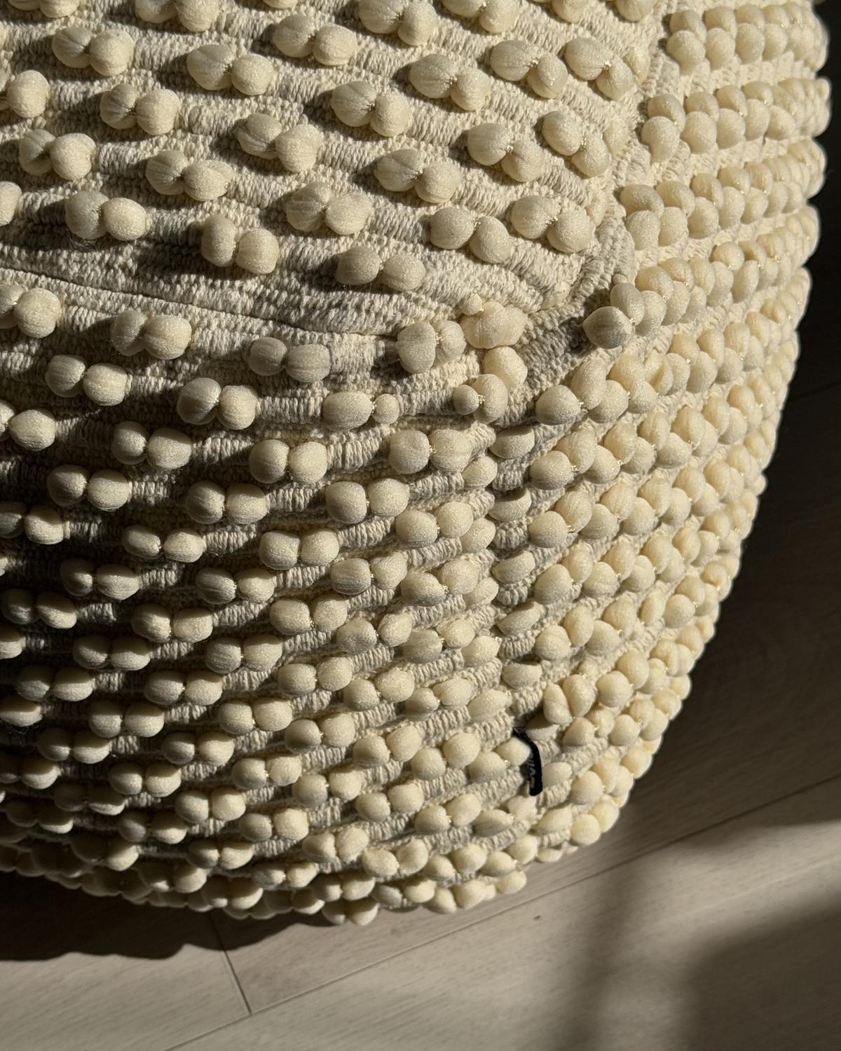 POUF Hellbeige Kingri - Beige, Naturmaterialen (50/35/50cm) - Beliani