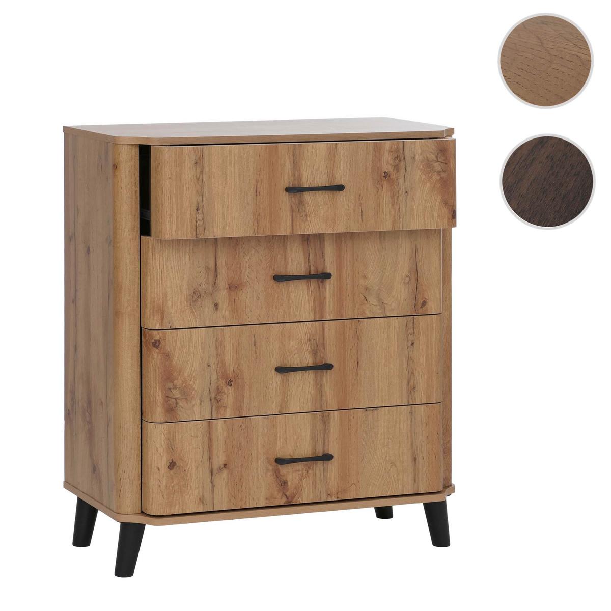 KOMMODE Hellbraun - Hellbraun, Holz (80/92/40cm) - MCW