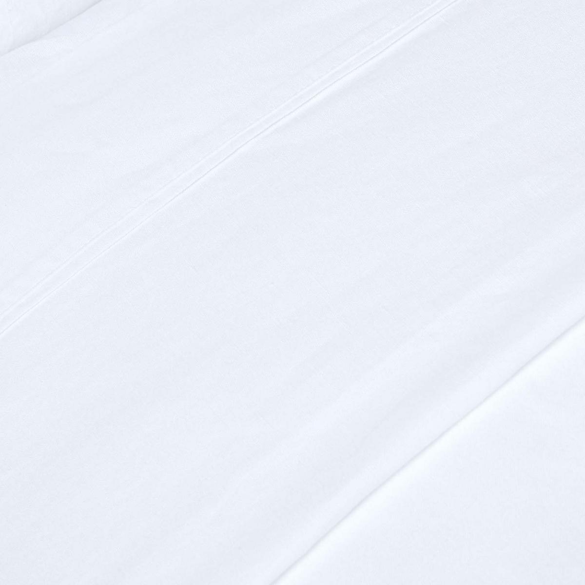 LEINEN-BETTLAKEN ohne Gummizug aus 60% Leinen & 40% Baumwolle - Weiß, Textil (275/275cm) - Homescapes