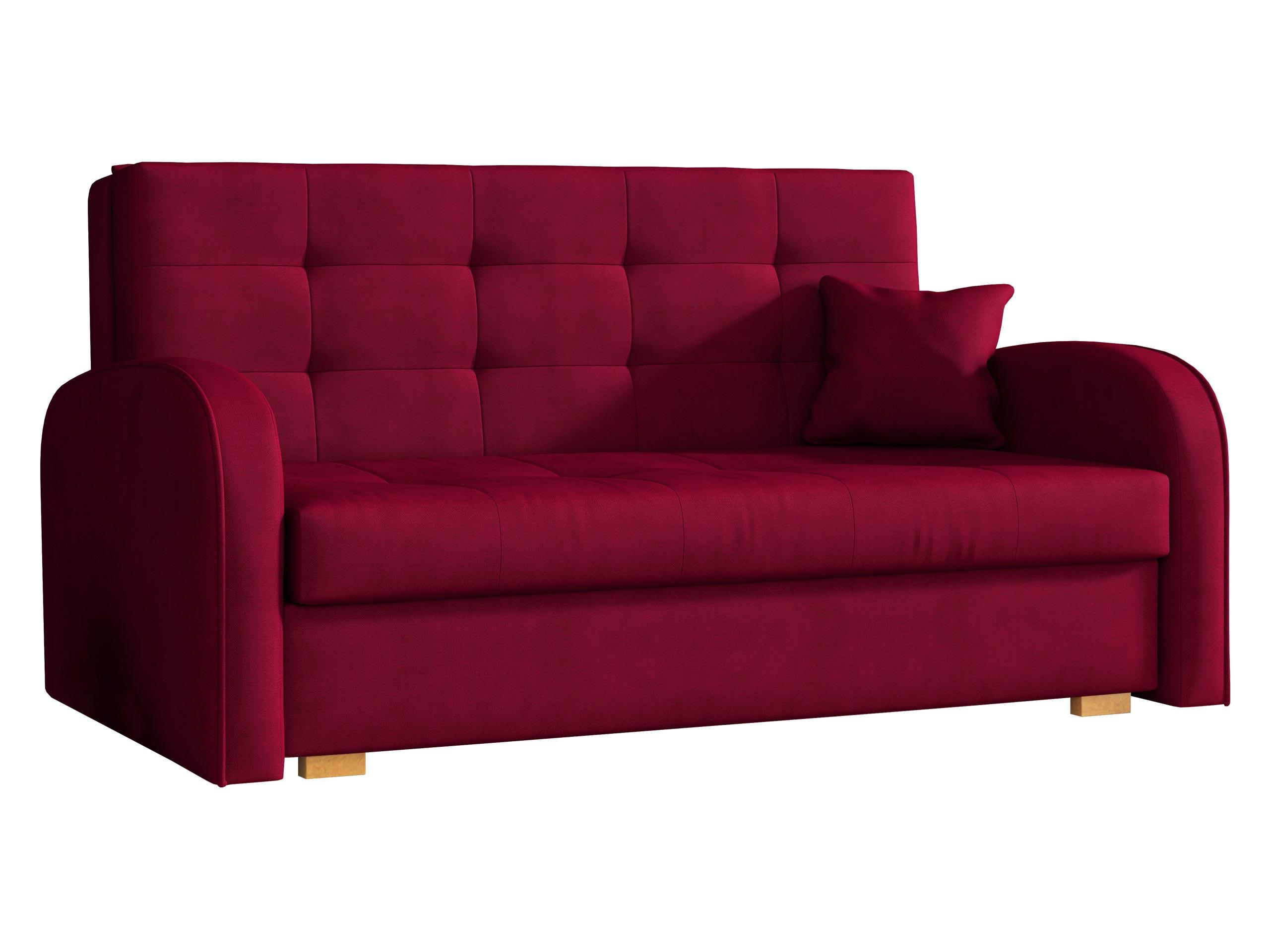 SCHLAFSOFA Viva Gold III - Rot/Braun, Holz/Textil (153/85/98cm) - MIRJAN24