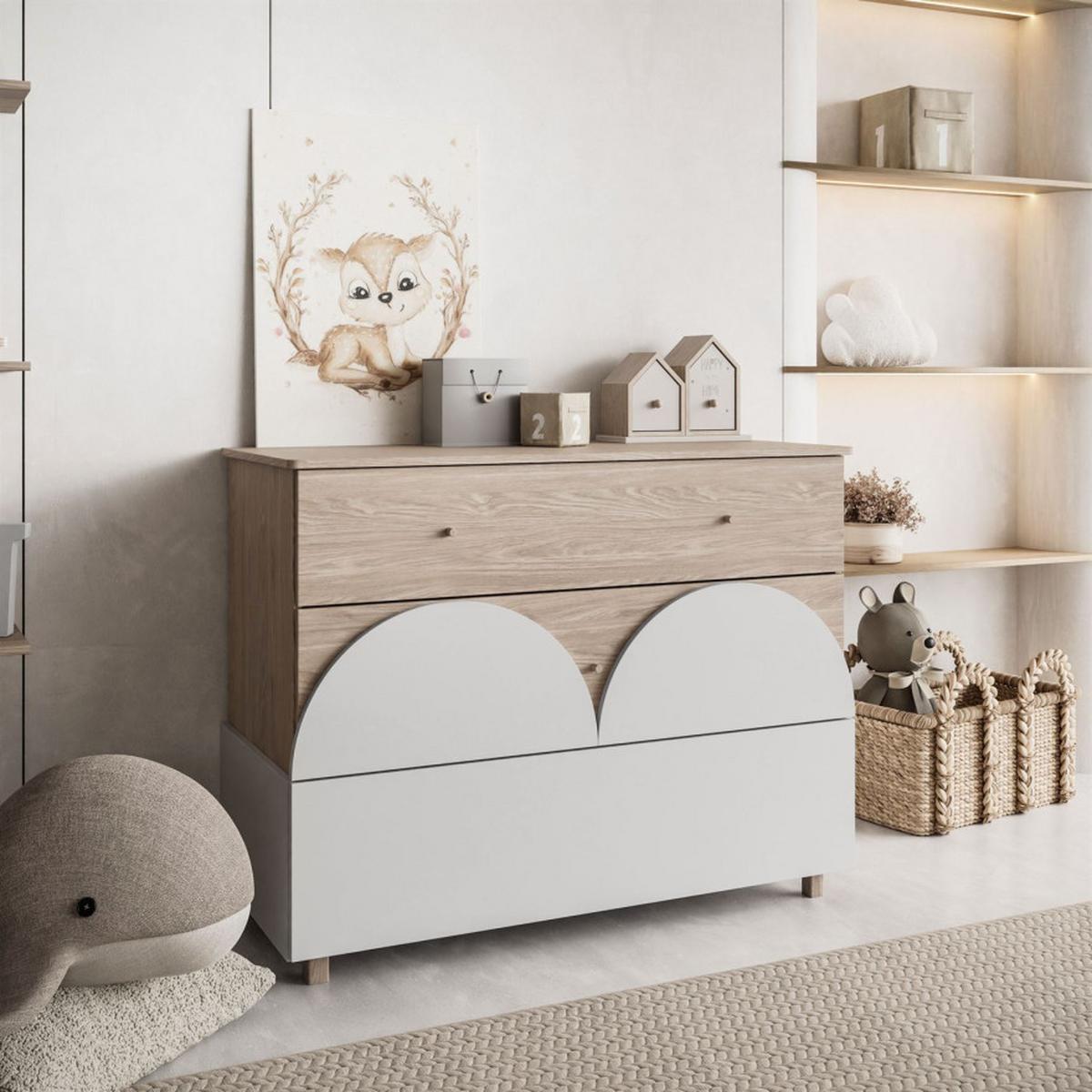 KOMMODE mit Schubladen BLOOM - Kaschmir, Holzwerkstoff (120/93/52cm) - Lookway